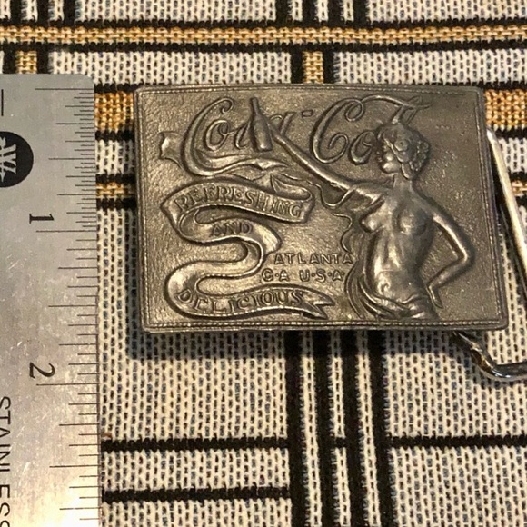 Vintage 60s Atlanta Female Coca-Cola Belt Buckle in excellent shape - Picture 4 of 6